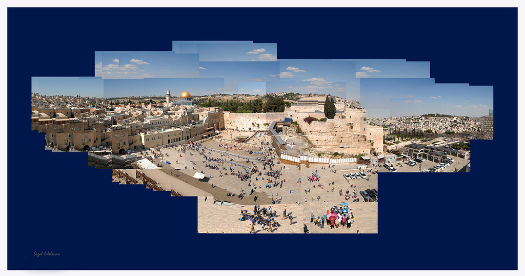 Panoramic view of the Western Wall